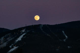 Full Moon Over the Mountains