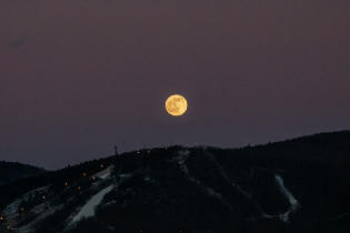 Full Moon Over the Mountains